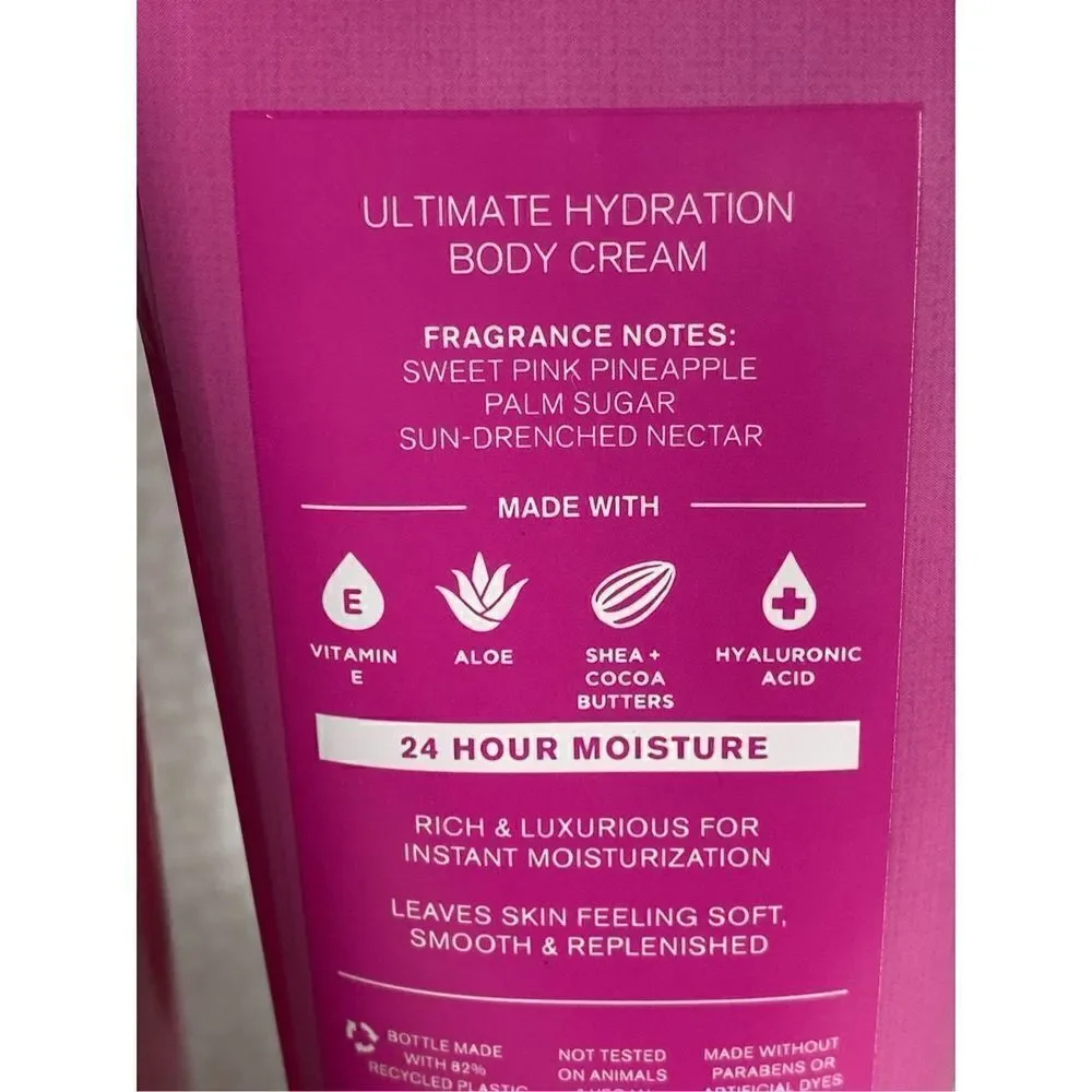 Bath and Body Works PINK PINEAPPLE SUNRISE 4 Piece Set
